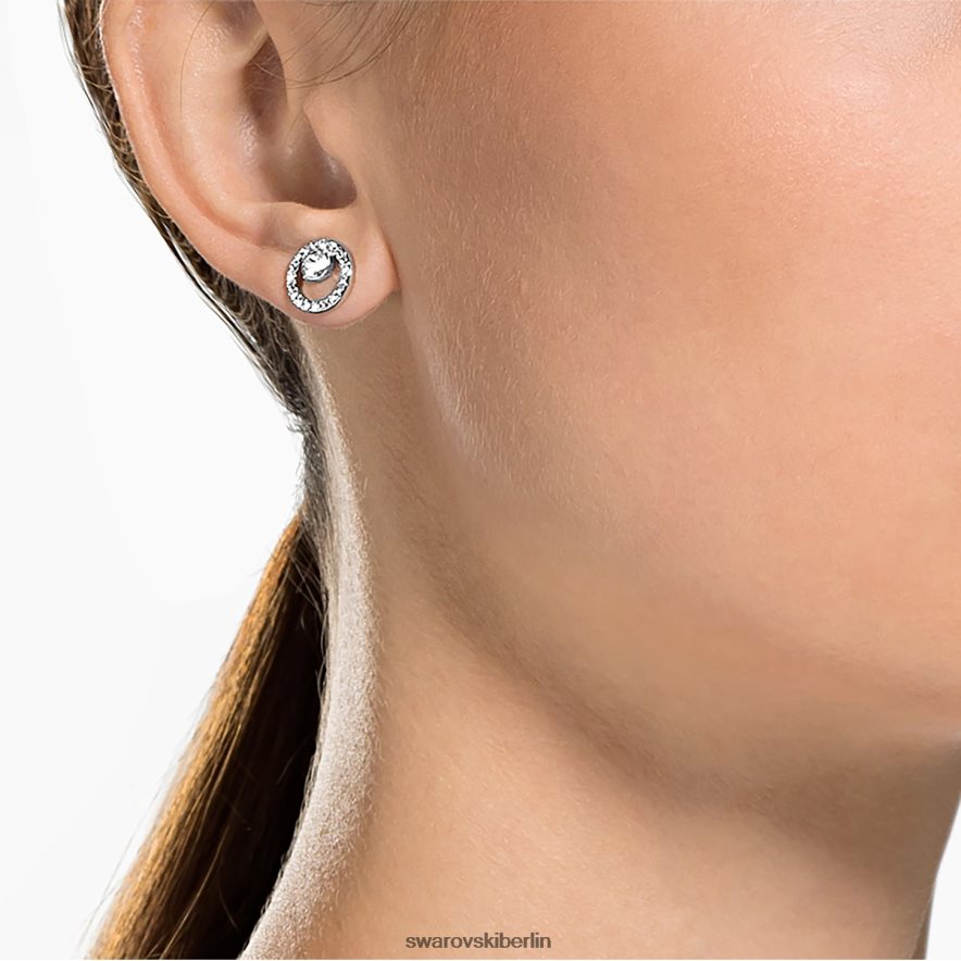 Swarovski Kreativität-Ohrstecker weiß, rhodiniert Schmuck HLT448664