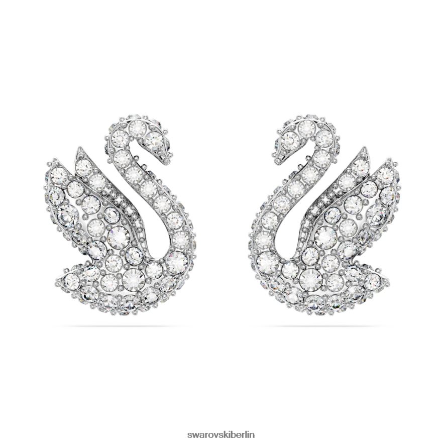 Swarovski Kultige Schwanen-Ohrstecker Schwan, weiß, rhodiniert Schmuck HLT448707