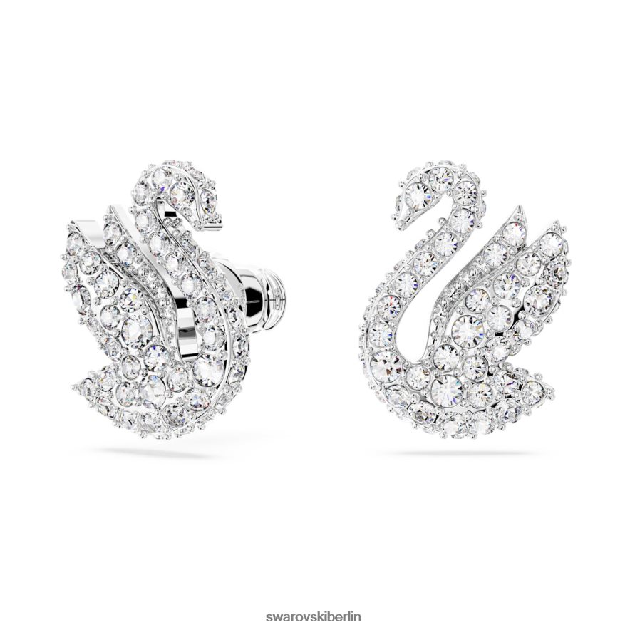 Swarovski Kultige Schwanen-Ohrstecker Schwan, weiß, rhodiniert Schmuck HLT448707
