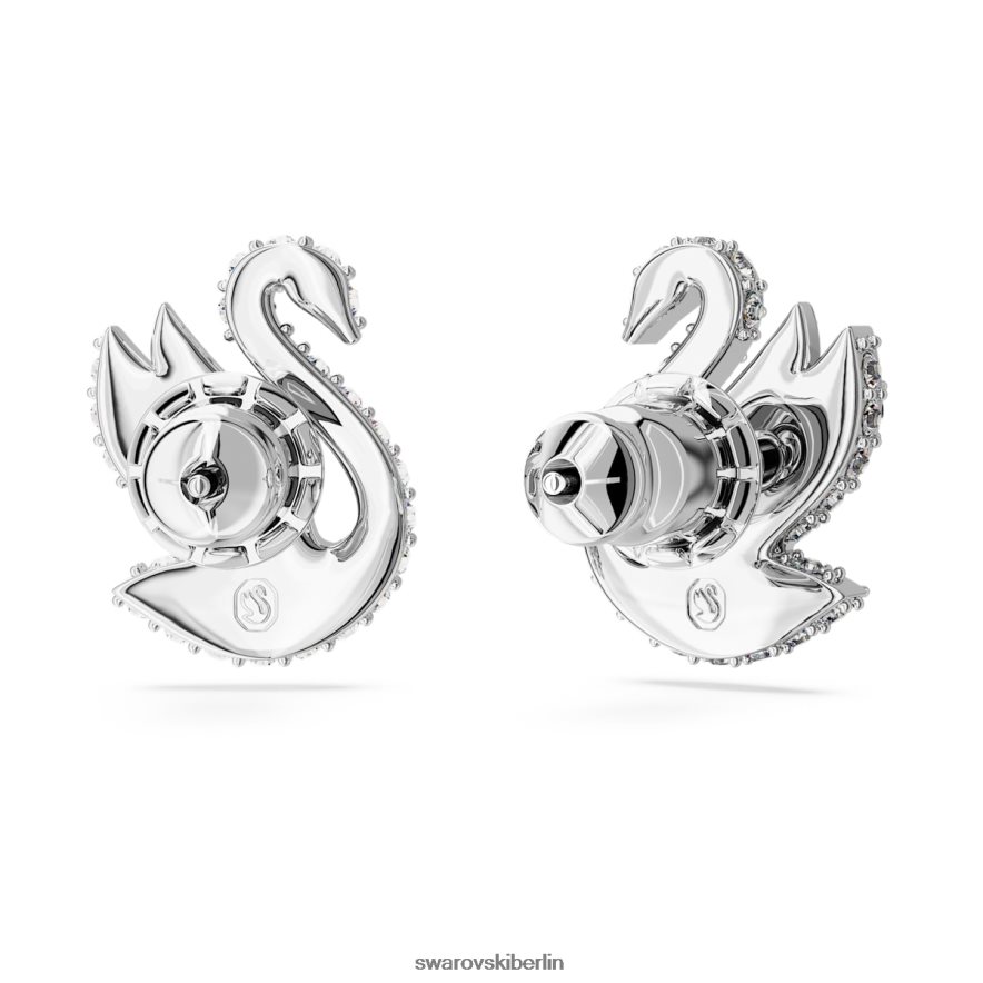 Swarovski Kultige Schwanen-Ohrstecker Schwan, weiß, rhodiniert Schmuck HLT448707