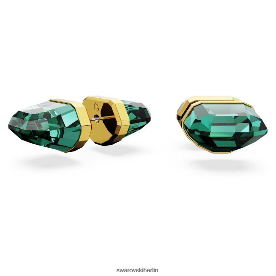 Swarovski Leuchtende Ohrstecker grün, vergoldet Schmuck HLT448711