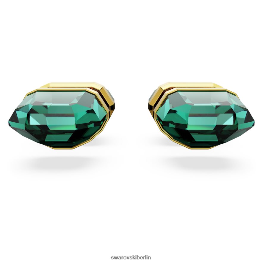 Swarovski Leuchtende Ohrstecker grün, vergoldet Schmuck HLT448711