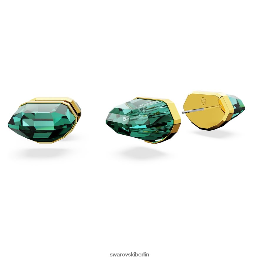 Swarovski Leuchtende Ohrstecker grün, vergoldet Schmuck HLT448711