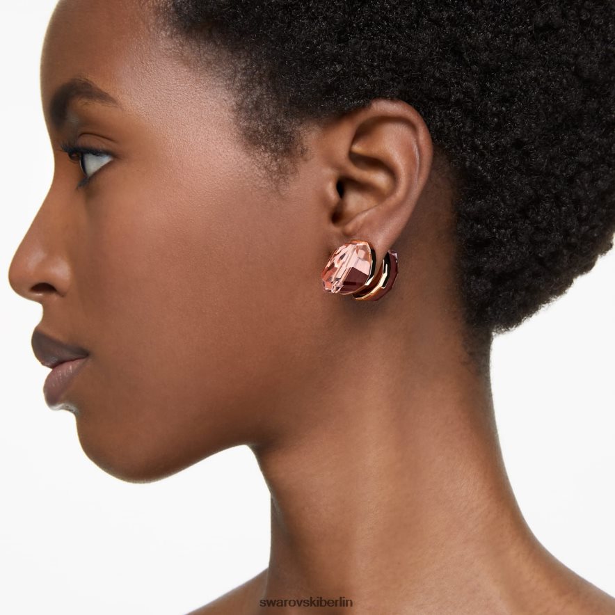 Swarovski Leuchtende Ohrstecker rosa, rosévergoldet Schmuck HLT448737