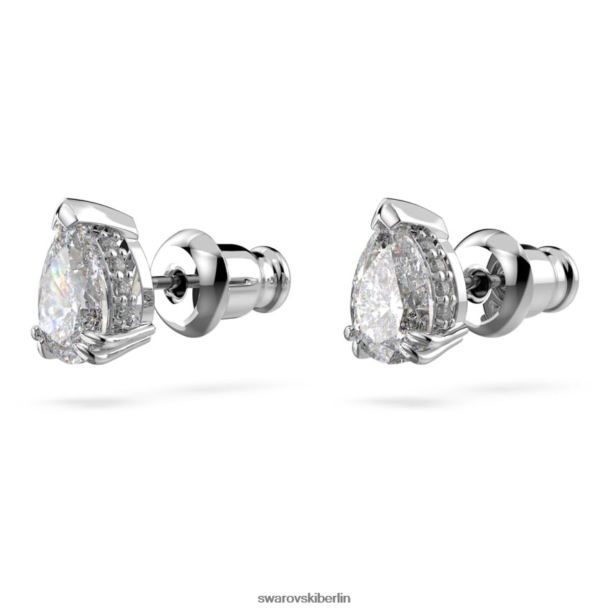 Swarovski Millenia-Ohrstecker Birnenschliff, weiß, rhodiniert Schmuck HLT448669