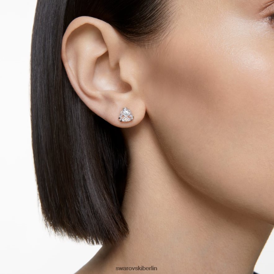 Swarovski Millenia-Ohrstecker Trilliantschliff, weiß, rhodiniert Schmuck HLT448739