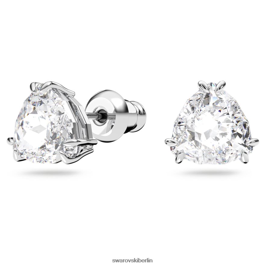 Swarovski Millenia-Ohrstecker Trilliantschliff, weiß, rhodiniert Schmuck HLT448739