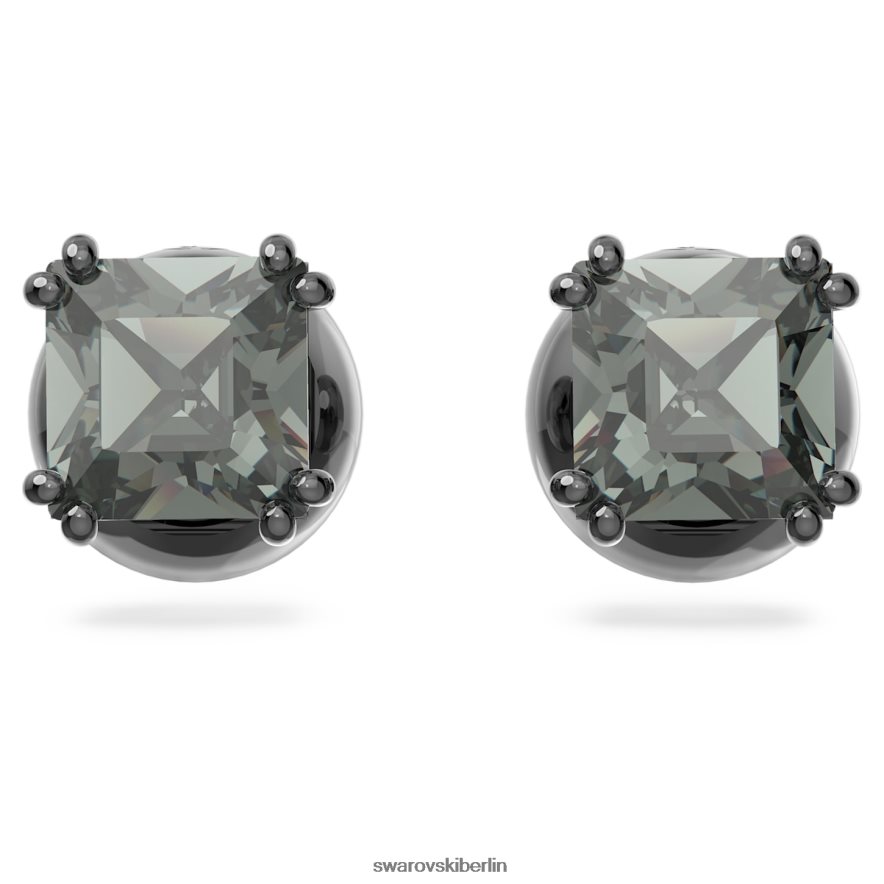 Swarovski Millenia-Ohrstecker quadratischer Schliff, schwarz, rutheniumbeschichtet Schmuck HLT448662