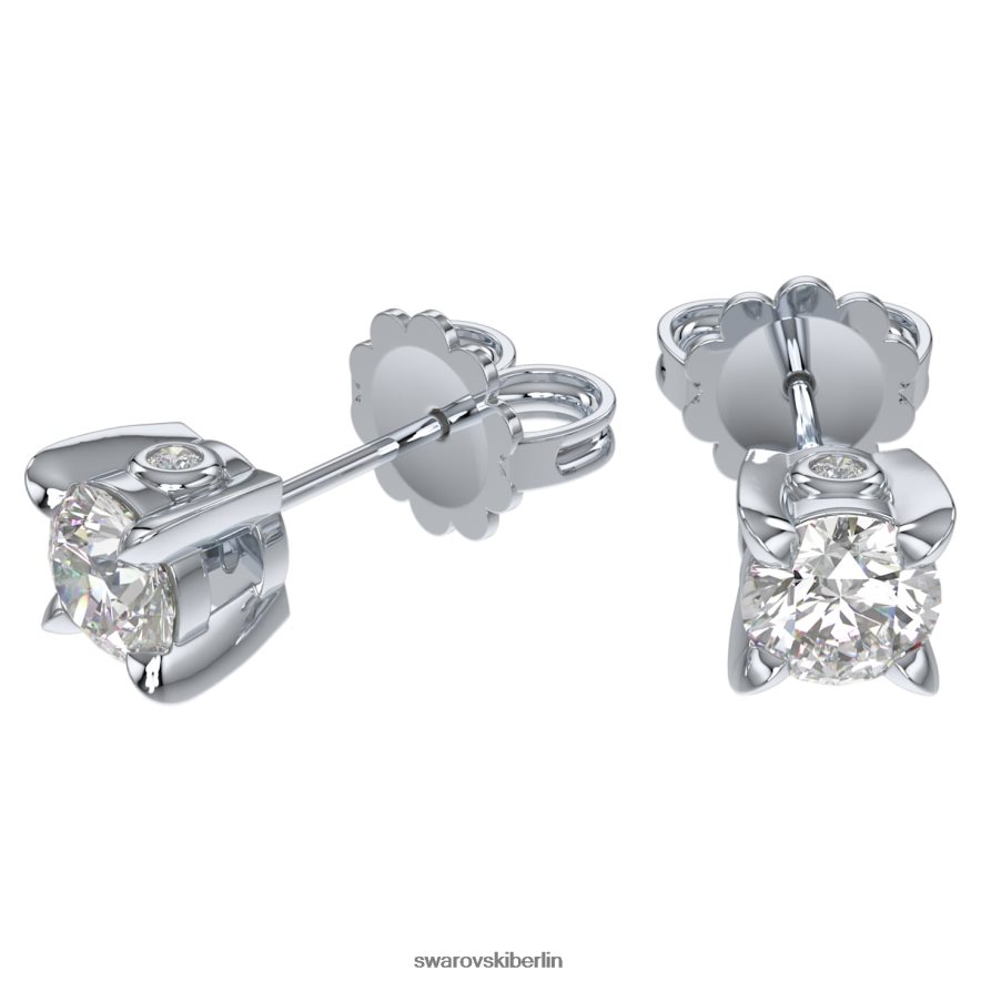 Swarovski Ohrstecker für die Ewigkeit 14 Karat Weißgold Schmuck HLT448648