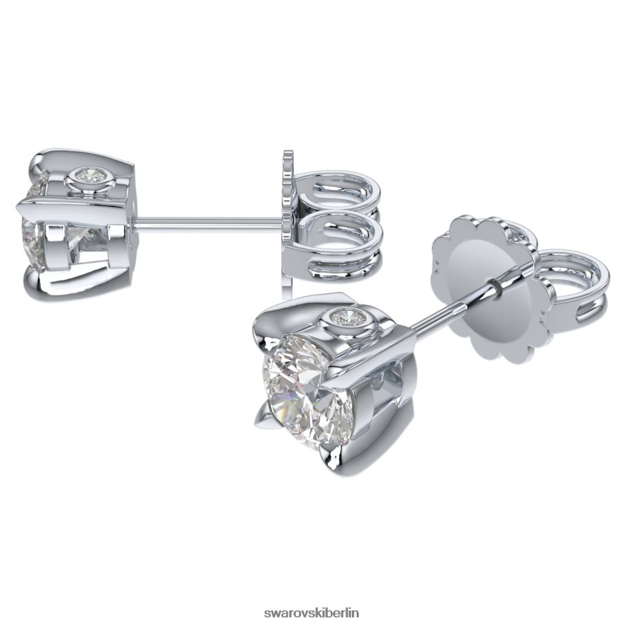 Swarovski Ohrstecker für die Ewigkeit 14 Karat Weißgold Schmuck HLT448648