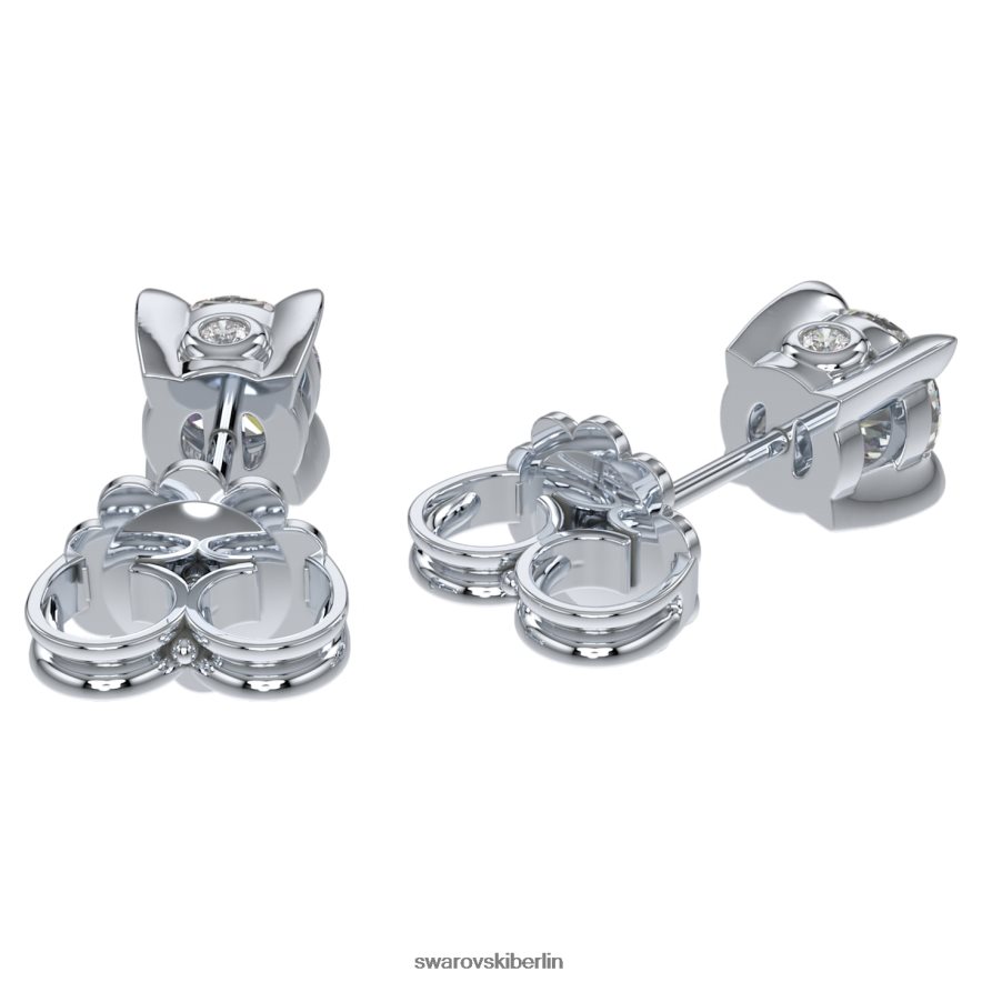 Swarovski Ohrstecker für die Ewigkeit 14 Karat Weißgold Schmuck HLT448648