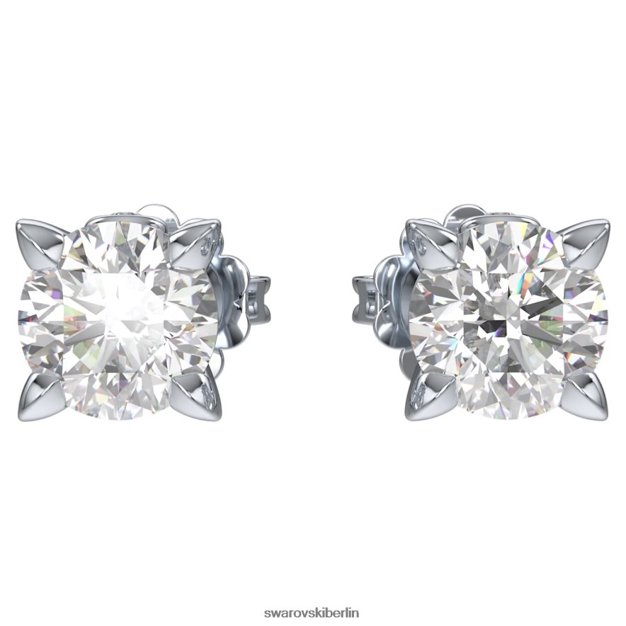 Swarovski Ohrstecker für die Ewigkeit 14 Karat Weißgold Schmuck HLT448649