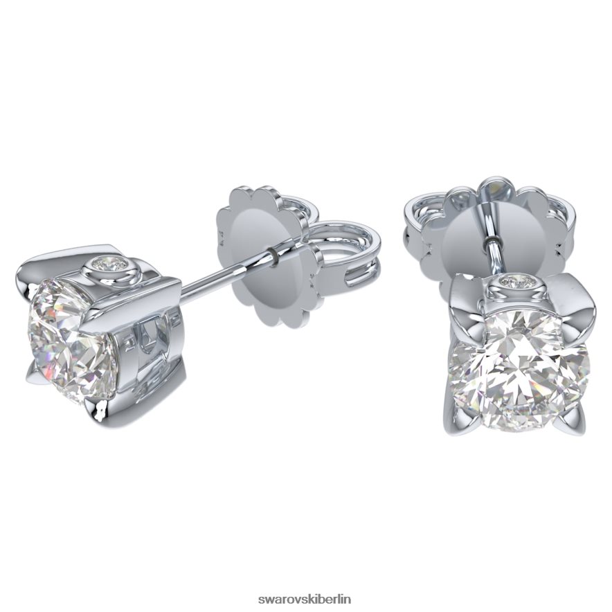 Swarovski Ohrstecker für die Ewigkeit 14 Karat Weißgold Schmuck HLT448649