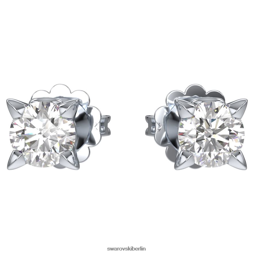 Swarovski Ohrstecker für die Ewigkeit 14 Karat Weißgold Schmuck HLT448650