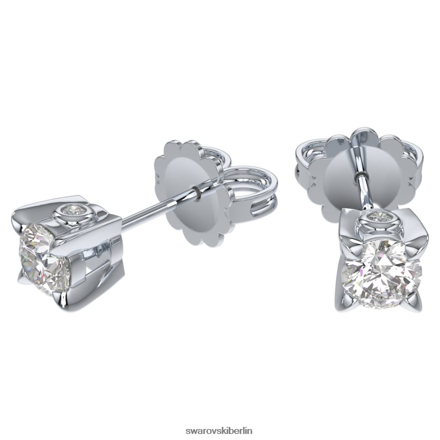 Swarovski Ohrstecker für die Ewigkeit 14 Karat Weißgold Schmuck HLT448650