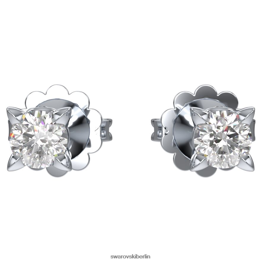 Swarovski Ohrstecker für die Ewigkeit 14 Karat Weißgold Schmuck HLT448651