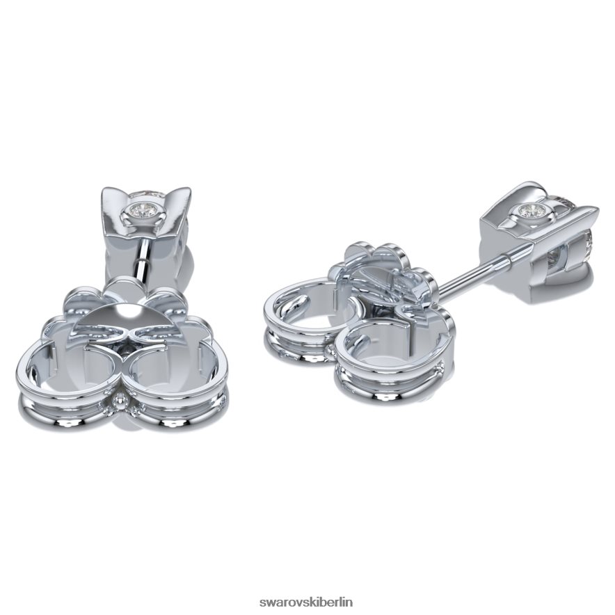 Swarovski Ohrstecker für die Ewigkeit 14 Karat Weißgold Schmuck HLT448651