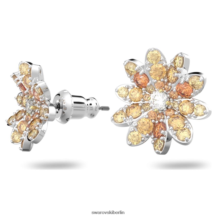 Swarovski Ohrstecker mit ewiger Blume Blume, mehrfarbig, gemischte Metalloberfläche Schmuck HLT448721
