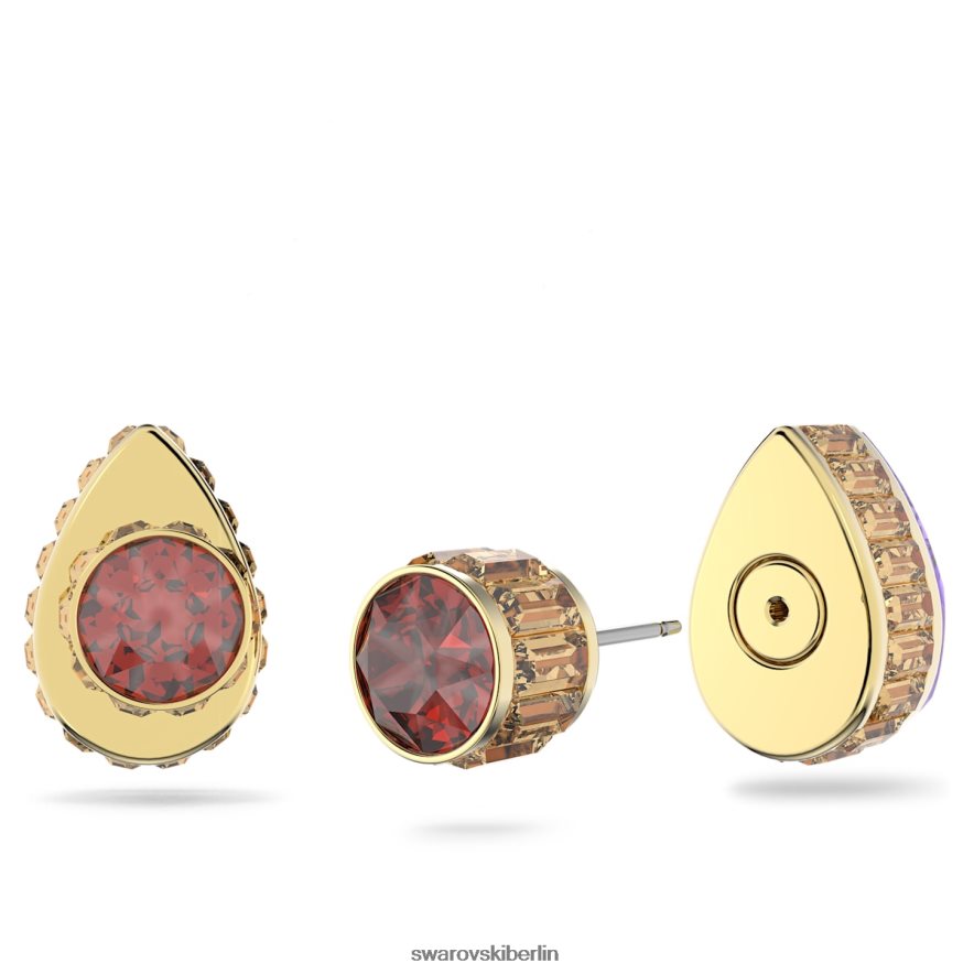 Swarovski Orbita-Ohrstecker Tropfenschliff, mehrfarbig, vergoldet Schmuck HLT448706