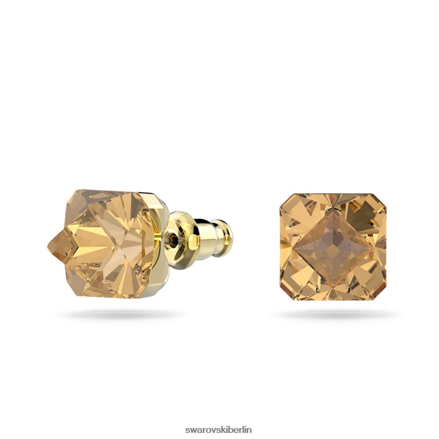 Swarovski Ortyx-Ohrstecker Pyramidenschliff, gelb, vergoldet Schmuck HLT448701