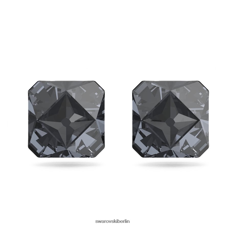Swarovski Ortyx-Ohrstecker Pyramidenschliff, grau, rutheniumbeschichtet Schmuck HLT448696