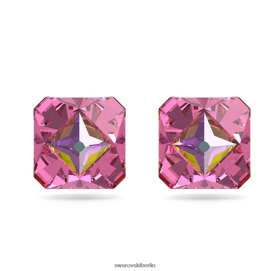 Swarovski Ortyx-Ohrstecker Pyramidenschliff, rosa, vergoldet Schmuck HLT448697