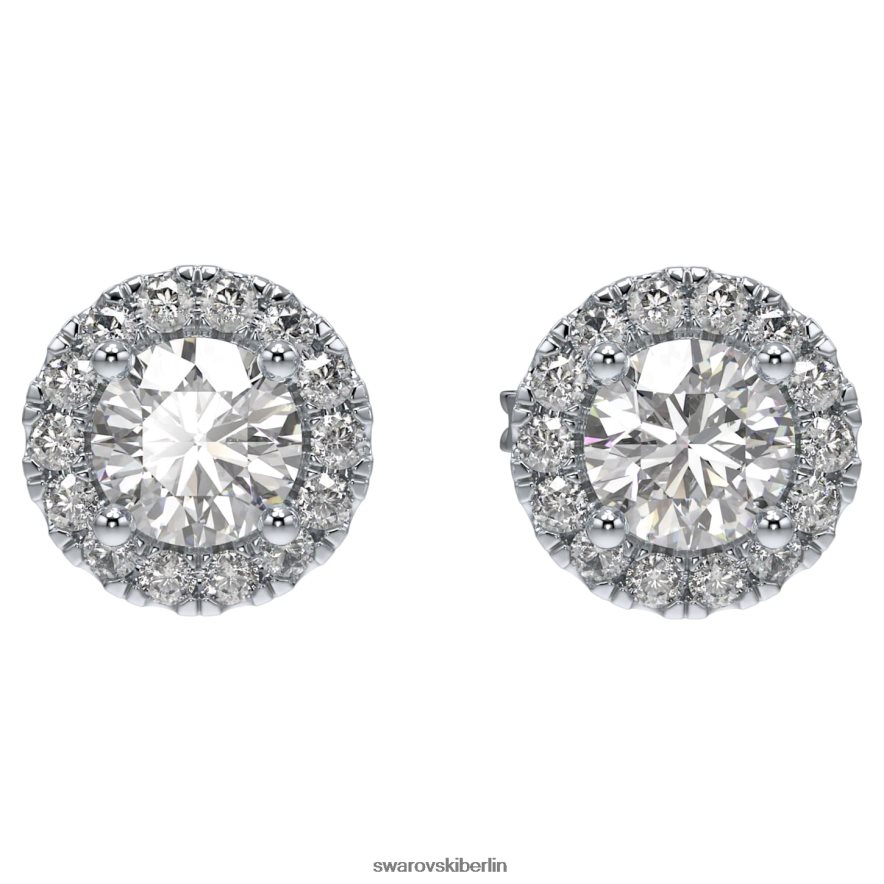 Swarovski Signature-Ohrstecker 14 Karat Weißgold Schmuck HLT448654