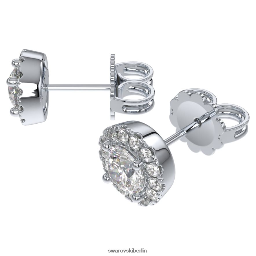 Swarovski Signature-Ohrstecker 14 Karat Weißgold Schmuck HLT448654
