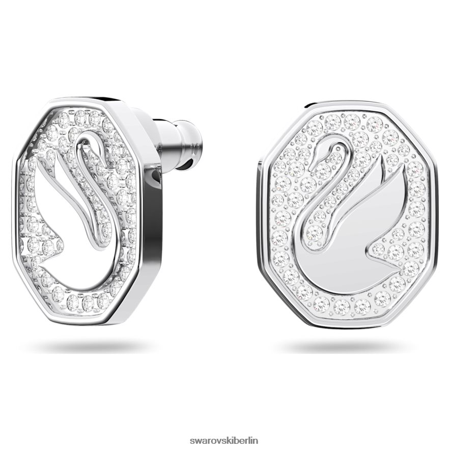 Swarovski Signum-Ohrstecker Schwan, weiß, rhodiniert Schmuck HLT448742