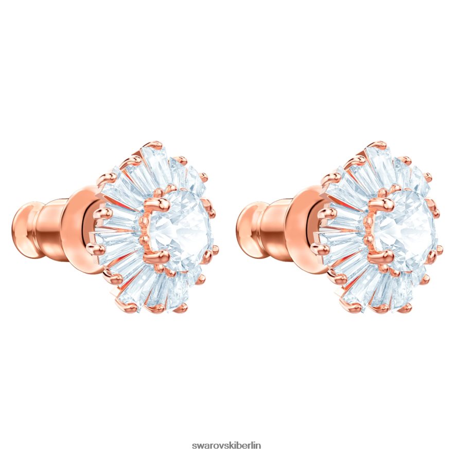 Swarovski Sonnenschein-Ohrstecker Mischschliffe, Sonne, Weiß, rosévergoldet Schmuck HLT448659