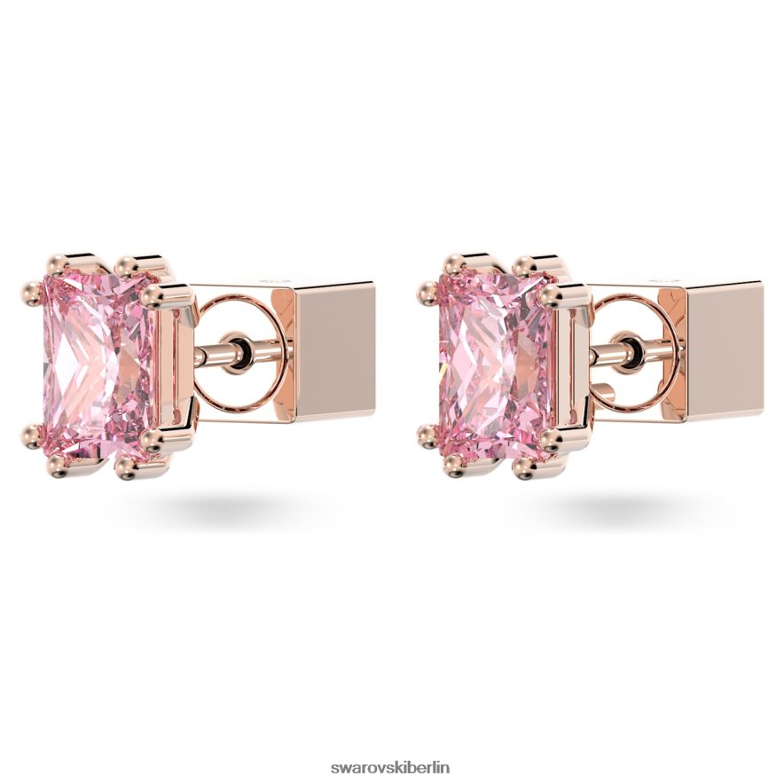 Swarovski Stilla-Ohrstecker rechteckiger Schliff, rosa, rosévergoldet Schmuck HLT448680