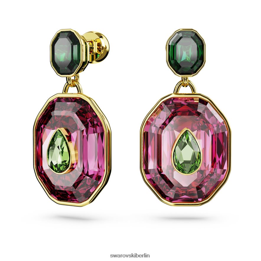Swarovski Chroma-Tropfenohrringe Mischschliffe, mehrfarbig, vergoldet Schmuck HLT448853