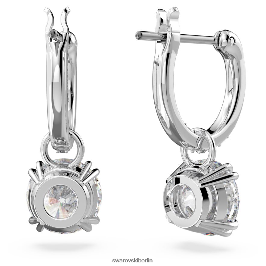 Swarovski Constella-Tropfenohrringe Rundschliff, weiß, rhodiniert Schmuck HLT448765