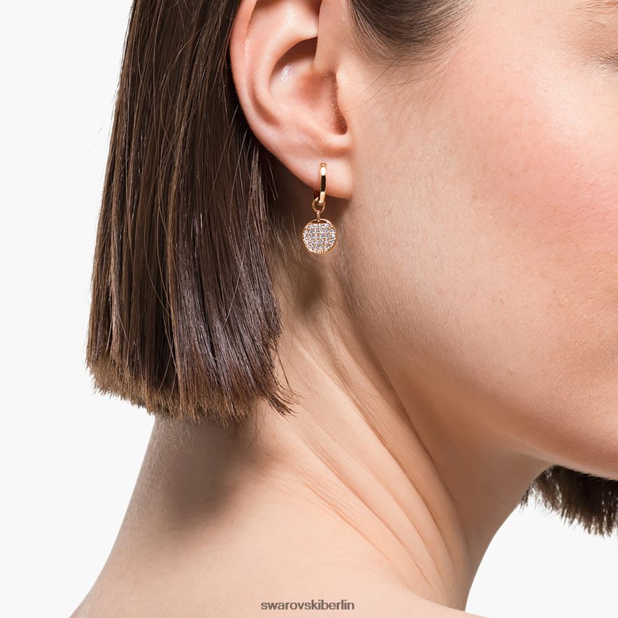 Swarovski Ingwer-Ohrringe weiß, rosévergoldet Schmuck HLT448822
