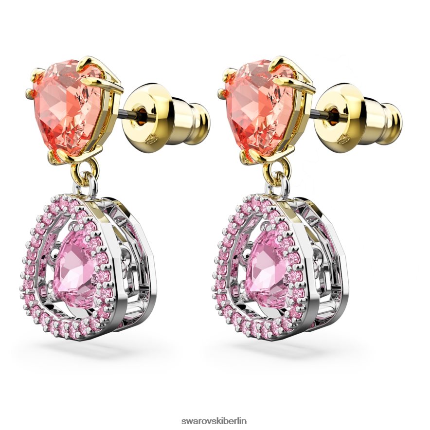 Swarovski Millenia-Ohrringe Trilliantschliff, mehrfarbig, gemischte Metalloberfläche Schmuck HLT448840