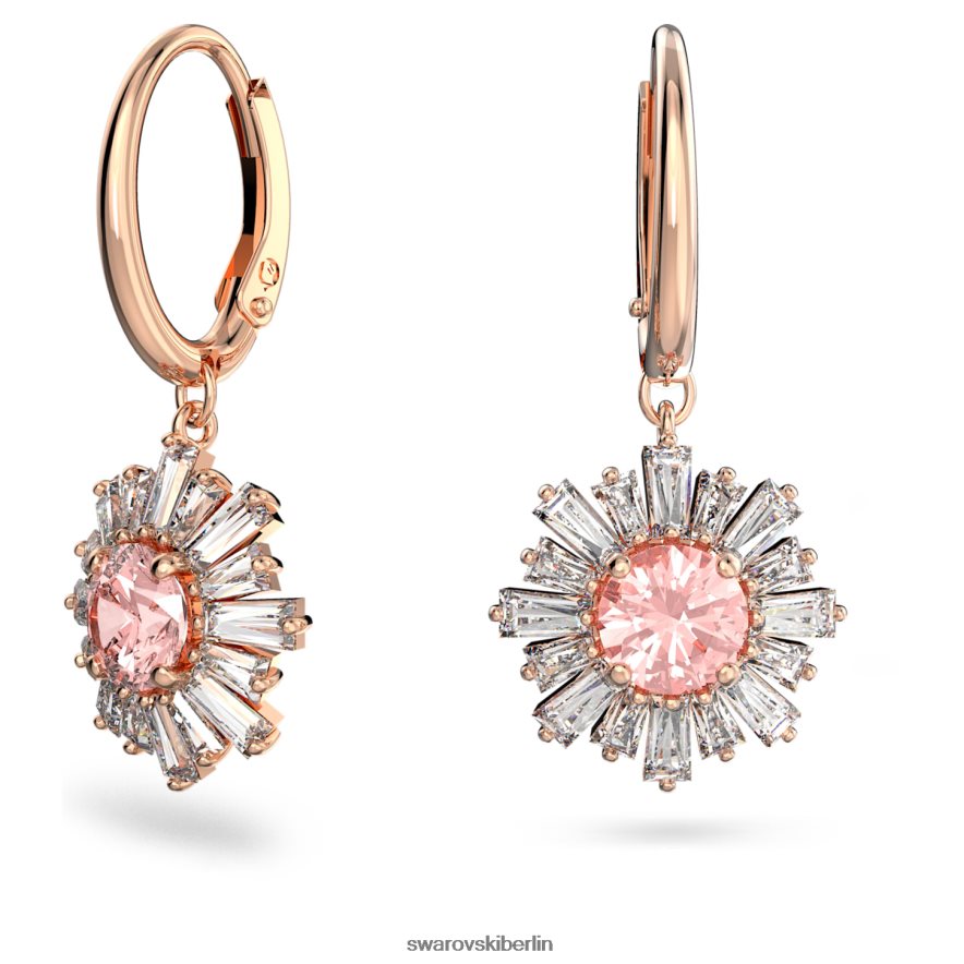 Swarovski Sonnenschein-Ohrringe Mischschliffe, Sonne, Rosa, rosévergoldet Schmuck HLT448915