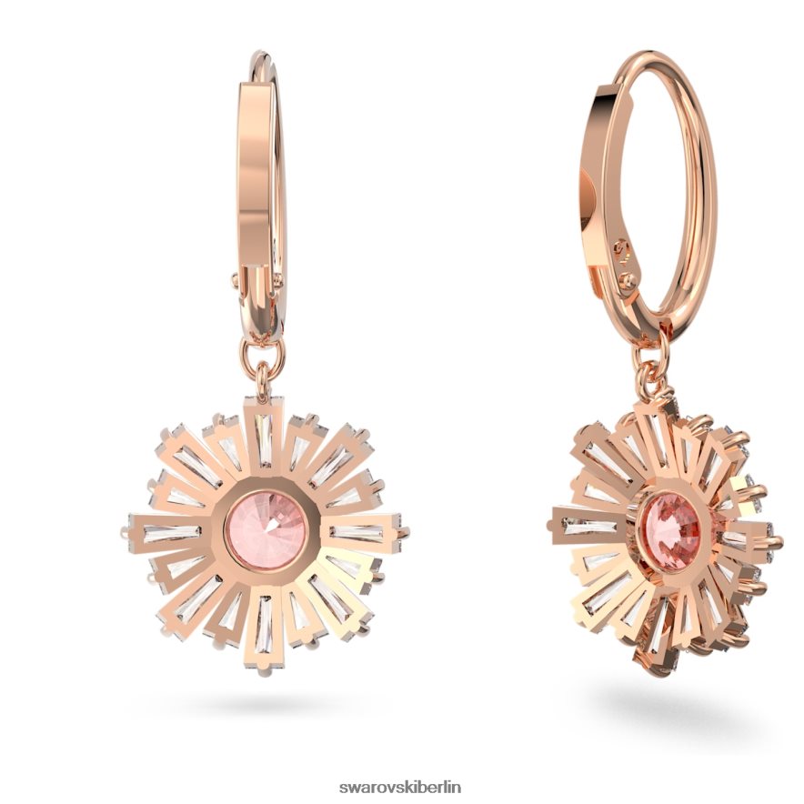 Swarovski Sonnenschein-Ohrringe Mischschliffe, Sonne, Rosa, rosévergoldet Schmuck HLT448915