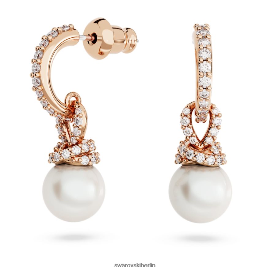 Swarovski ursprünglich Ohrhänger weiß, rosévergoldet Schmuck HLT448825