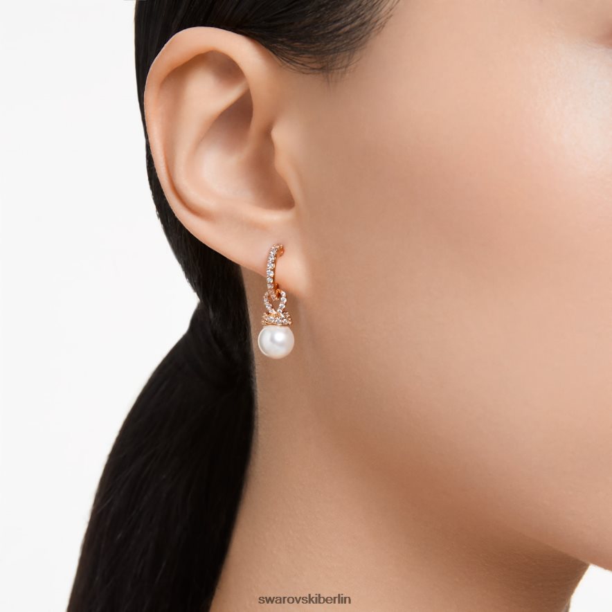 Swarovski ursprünglich Ohrhänger weiß, rosévergoldet Schmuck HLT448825