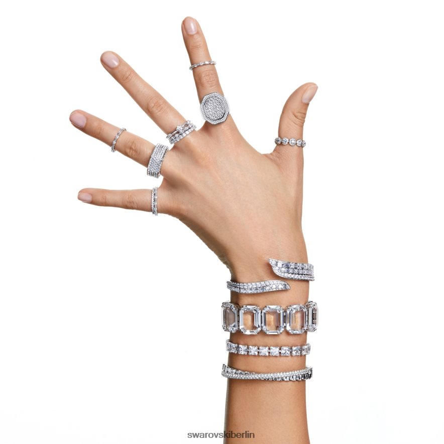 Swarovski Constella-Ring Rundschliff, Pavé, weiß, rhodiniert Schmuck HLT4481009