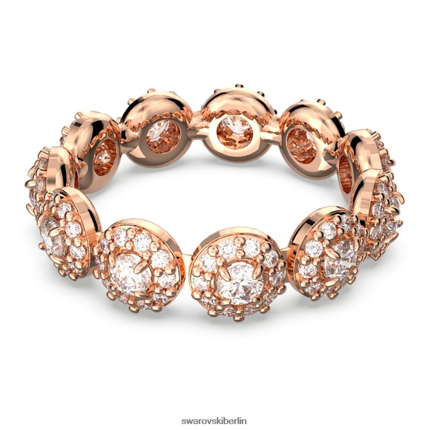 Swarovski Constella-Ring Rundschliff, Pavé, weiß, rosévergoldet Schmuck HLT4481016