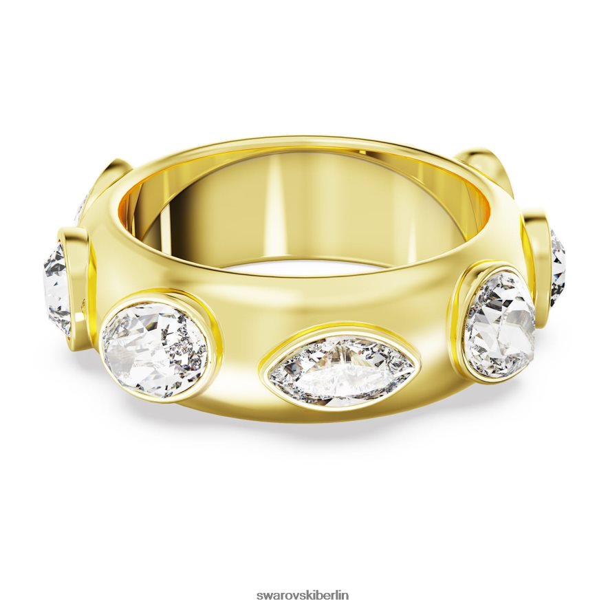 Swarovski Dextera-Ring Mischschliffe, weiß, vergoldet Schmuck HLT4481021