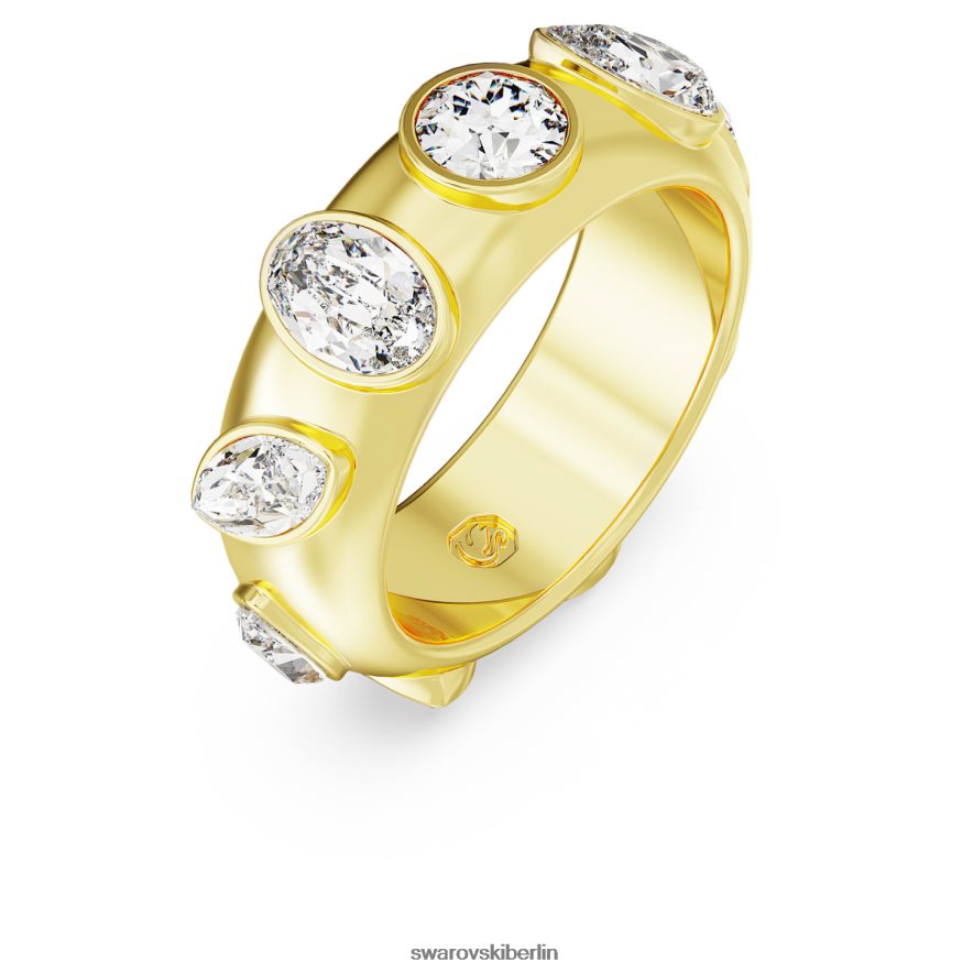 Swarovski Dextera-Ring Mischschliffe, weiß, vergoldet Schmuck HLT4481021
