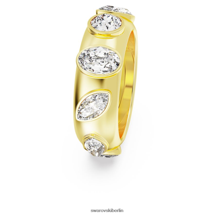 Swarovski Dextera-Ring Mischschliffe, weiß, vergoldet Schmuck HLT4481021