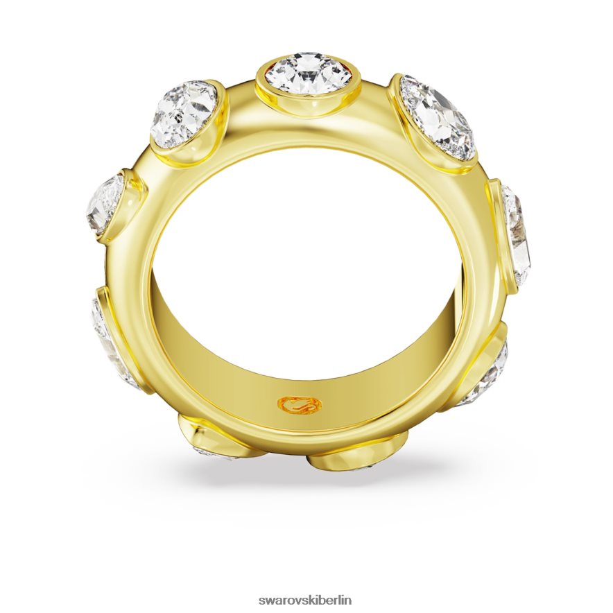 Swarovski Dextera-Ring Mischschliffe, weiß, vergoldet Schmuck HLT4481021