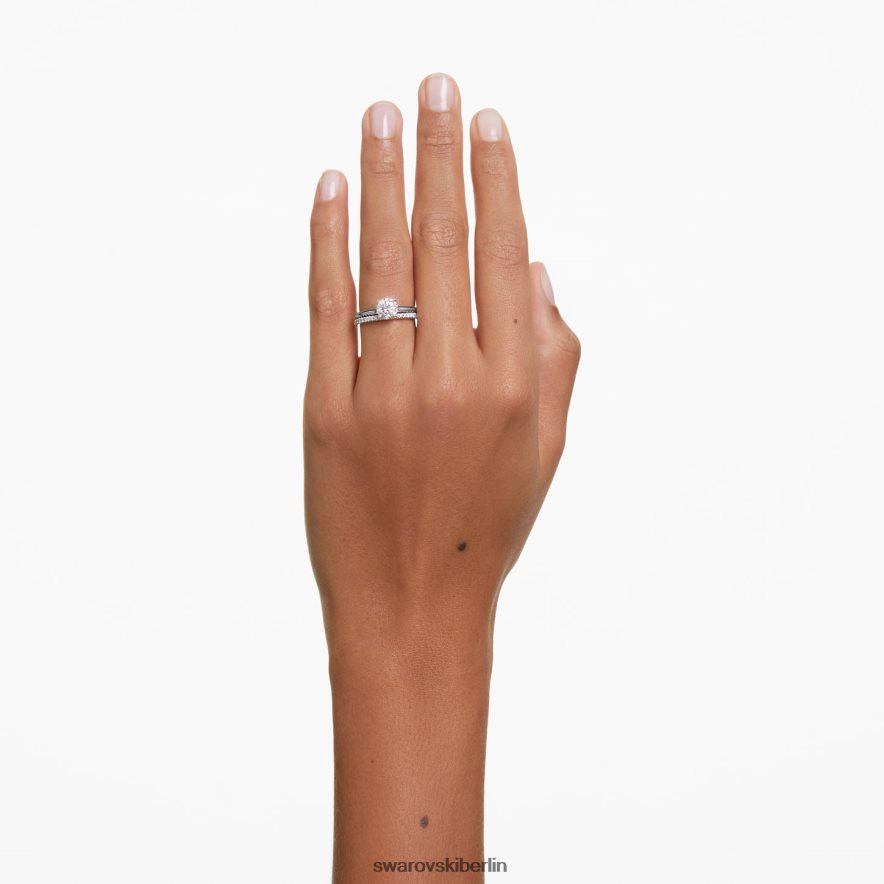 Swarovski Ewigkeitsring 14 Karat Weißgold Schmuck HLT448990