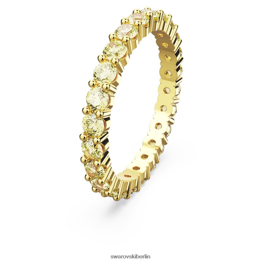 Swarovski Matrixring Rundschliff, gelb, vergoldet Schmuck HLT4481012
