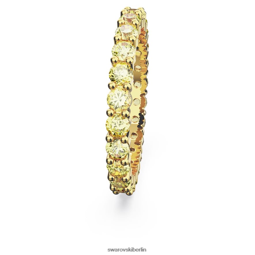 Swarovski Matrixring Rundschliff, gelb, vergoldet Schmuck HLT4481012
