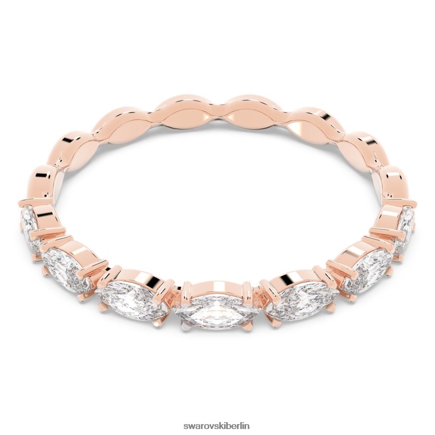 Swarovski Vittore-Ring Marquise-Schliff, weiß, rosévergoldet Schmuck HLT4481008