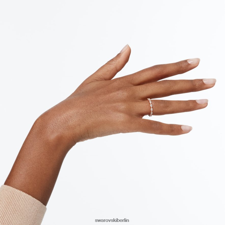 Swarovski Vittore-Ring Marquise-Schliff, weiß, rosévergoldet Schmuck HLT4481008